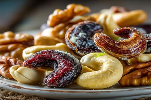 Nut processed products section